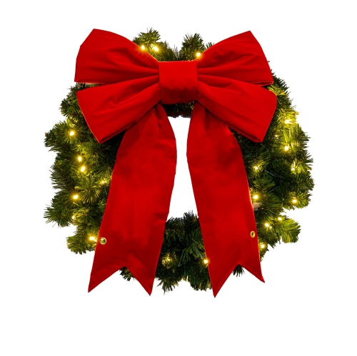 Boules de Noël en velours 3D boules de Noël rouges des fêtes décoratives pour boucles en velours couronne décoration pour dessus d'arbre de Noël,