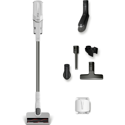 Aspirateur-balai sans fil Duoflex HX1 Extra de Miele - Blanc brillant - Gris cosmique - Garantie de 5 ans