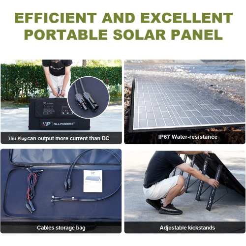 ALLPOWERS R2500 Portable Power Station with SP037 Solar Panel