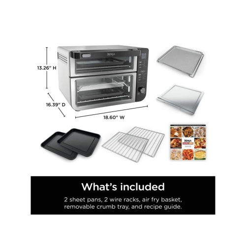 Ninja Double Door 12-in-1 Countertop Electric Convection Oven & Air Fryer with FLEXDOOR
