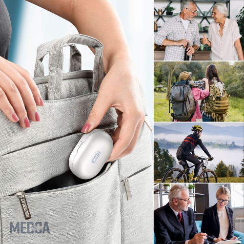 Digital Rechargeable - ITE Set and Sound Assist for Adults and Seniors, OTC, Intelligent Feedback & Noise Reduction, Personal w/Portable LED Charging