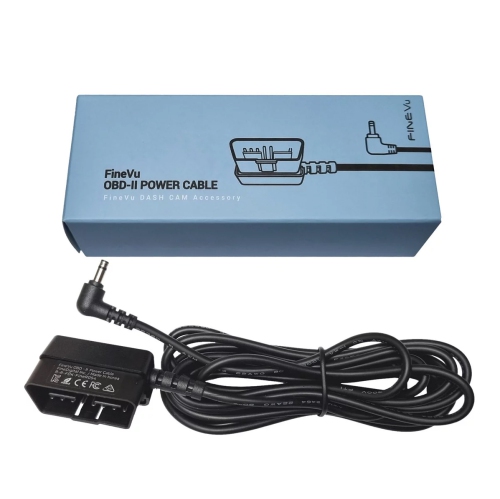 FineVu OBD-II Dash Cam Power Cable | Hardwiring Parking Mode Plug & Play OBD2 Adapter