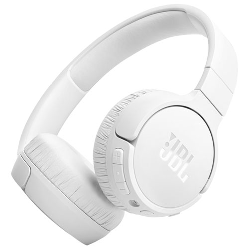 Casque d'écoute Bluetooth à suppression du bruit Tune 670NC de JBL - Blanc