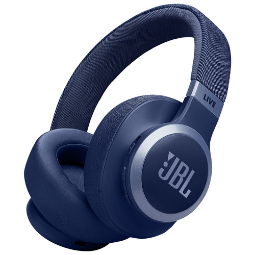 Casque d'écoute Bluetooth à suppression du bruit Live 770NC de JBL - Bleu