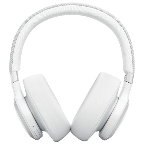 Casque d'écoute Bluetooth à suppression du bruit Live 770NC de JBL - Blanc