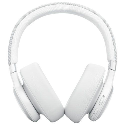 Casque d'écoute Bluetooth à suppression du bruit Live 770NC de JBL - Blanc