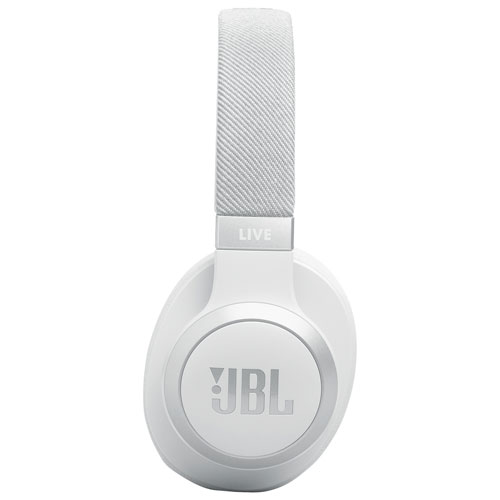 Casque d'écoute Bluetooth à suppression du bruit Live 770NC de JBL - Blanc