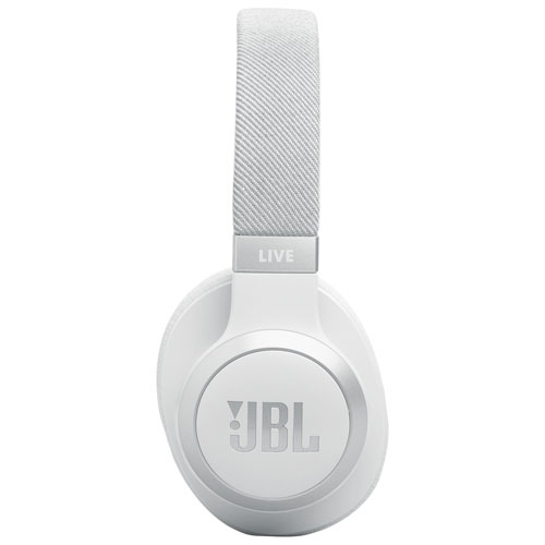 Casque d'écoute Bluetooth à suppression du bruit Live 770NC de JBL - Blanc