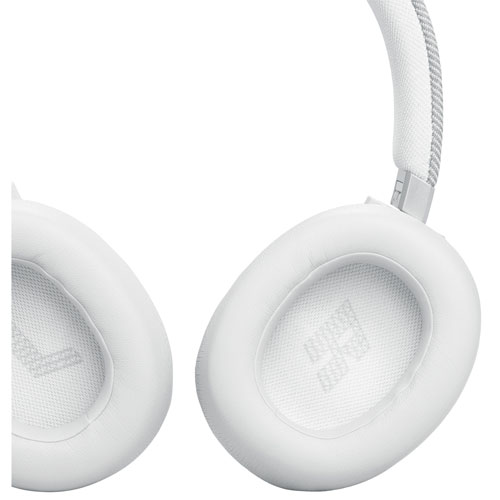 Casque d'écoute Bluetooth à suppression du bruit Live 770NC de JBL - Blanc