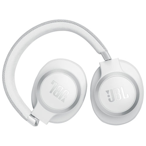 Casque d'écoute Bluetooth à suppression du bruit Live 770NC de JBL - Blanc