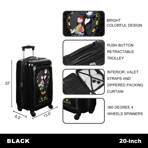 Ensemble de 6 valises de 20 po The Nightmare Before Christmas