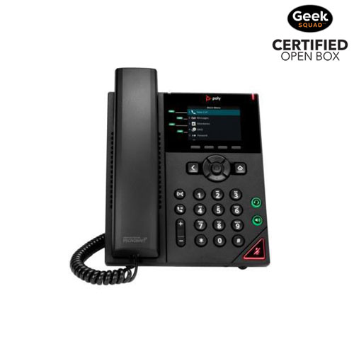 Boîte ouverte - Téléphone IP avec fil à 4 lignes pour bureau Poly VVX 250 de HP - Noir -