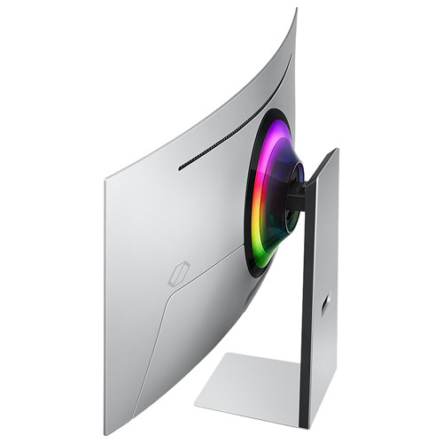 Samsung Odyssey G8 34" WQHD 175Hz 0.03ms GTG Curved OLED G-Sync/FreeSync Gaming Monitor - Silver