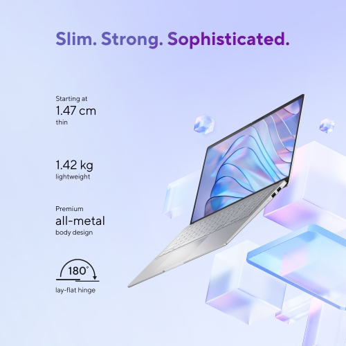 Portable mince et léger Vivobook S 15 3 Copilot+ PC d'ASUS avec écran OLED 120 Hz 15K 6 po/processeur Snapdragon X Plus/mémoire