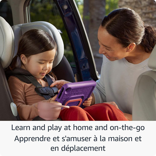 Tablette 8 po 32 Go FireOS Fire HD 8 Kids d'Amazon avec étui à l'épreuve des enfants - Raisin