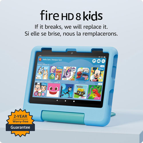 Amazon Fire HD 8 Kids 8" 32GB FireOS Tablet with Kid-Proof Case - Blue