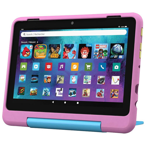 Amazon Fire HD 8 Kids Pro 8" 32GB FireOS Tablet with Slim Kid-Proof Case - Jungle Cat