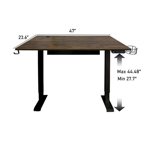 Ljubljana 47" Electric Height Adjustable Standing Desk Standing Desk - Vintage