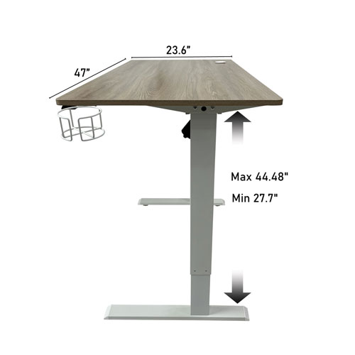Ljubljana 47" Electric Height Adjustable Standing Desk Standing Desk - Maple