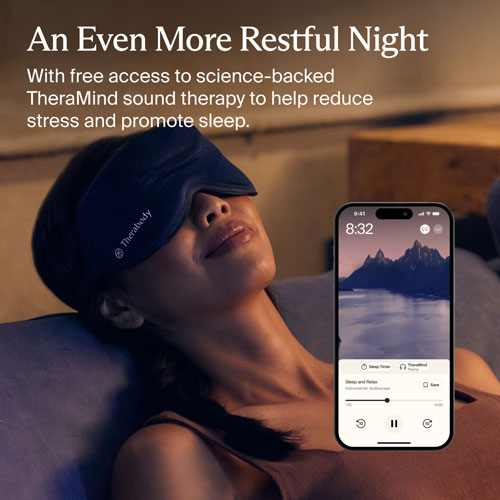 Therabody SleepMask Massaging Eye Mask - Navy
