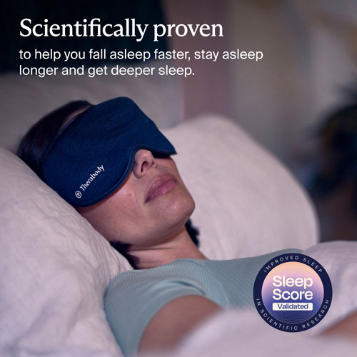 Therabody SleepMask Massaging Eye Mask - Navy