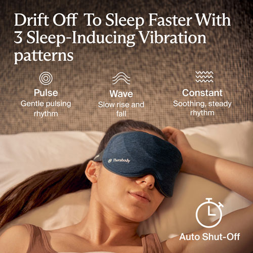 Therabody SleepMask Massaging Eye Mask - Navy