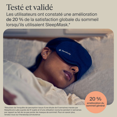 Therabody SleepMask Massaging Eye Mask - Navy