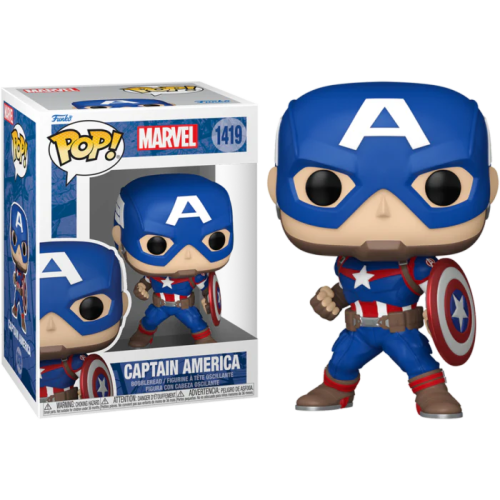 Pop Marvel Captain America 3.75 Inch Action Figure - Captain America #1419