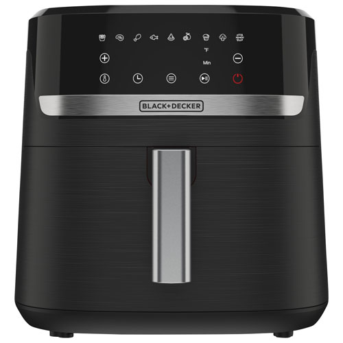 Friteuse à air chaud numérique de Black & Decker - 7,57 L/8 pintes - Noir