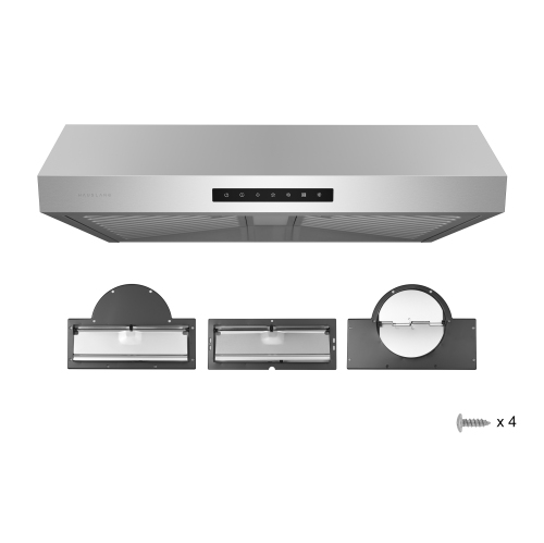 Hauslane | UC-PS60 Ducted Under Cabinet Range Hood