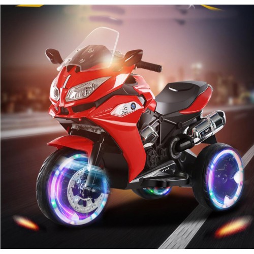 Moto jouet porteur électrique à 3 roues pour enfants 2024 R1200 6 V de Zoom - Rouge