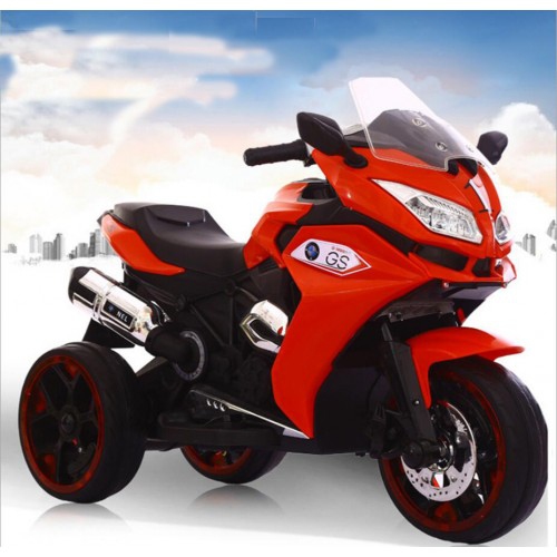 Moto jouet porteur électrique à 3 roues pour enfants 2024 R1200 6 V de Zoom - Rouge