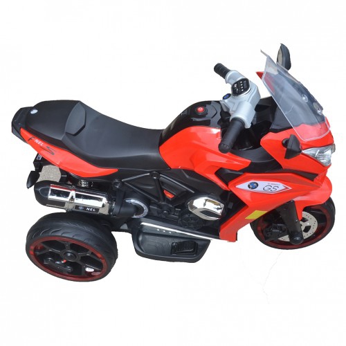 Moto jouet porteur électrique à 3 roues pour enfants 2024 R1200 6 V de Zoom - Rouge