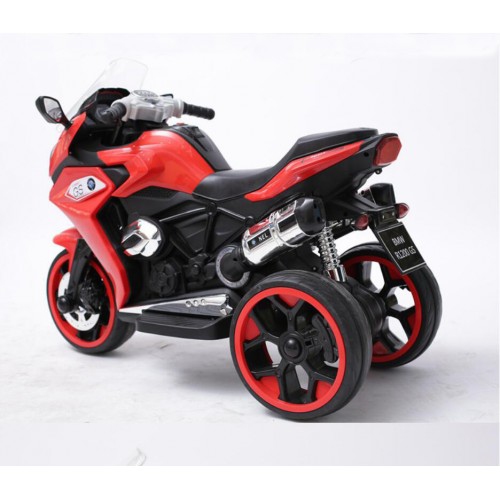 Moto jouet porteur électrique à 3 roues pour enfants 2024 R1200 6 V de Zoom - Rouge