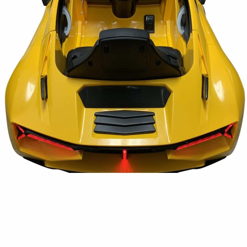 Zoom Buggeez 2024 Lamborghini Style NEL-603 12V One Seater Kids Ride On Car - Yellow