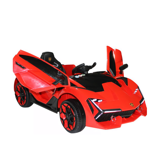 Zoom Buggeez 2024 Lamborghini Style NEL-603 12V One Seater Kids Ride On Car - Red