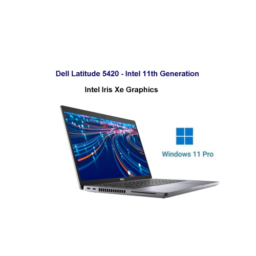 Refurbished Dell Latitude 5420 11th Gen Notebook 2.60Ghz/4.40Ghz Intel Core i5 11th Gen, 32GB, Ram 1.0TB SSD. Windows 11 Pro