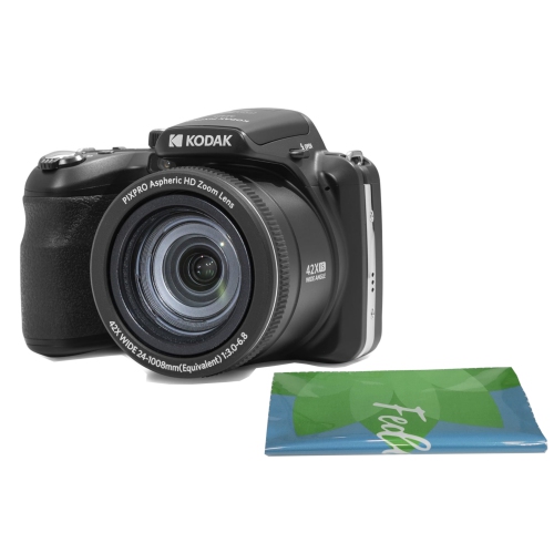 Appareil photo PIXPRO AZ425-BK 20&nbsp;Mpx DE KODAK, objectif grand-angle 24&nbsp;mm à zoom optique 42x, vidéo HD intégrale 1080p Appareil photo ACL