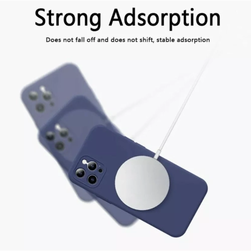 For Apple iPhone 16 Pro Max MagSafe Magnetic Case with HaloLock Shockproof Protective Silicone Cover - Blue