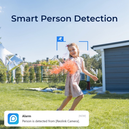 Reolink Smart Wired Doorbell with Chime, 2K HD Video, Power over Ethernet, Person Detection, Works with Reolink NVRs, White