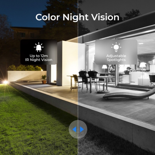 Caméra de surveillance PoE extérieure E1 Outdoor SE de Reolink - 8&nbsp;Mpx 4K avec suivi automatique à 360°, couverture à 360°, vision nocturne