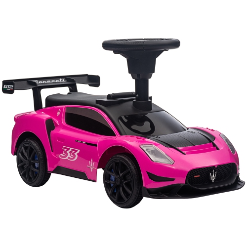 QABA  Maserati Gt2 Licensed Sit to Stand Baby Car, Ride On Toy for Toddlers, Kids Sliding Car Style \w Under Seat Storage, Led Headlights Music Mp3