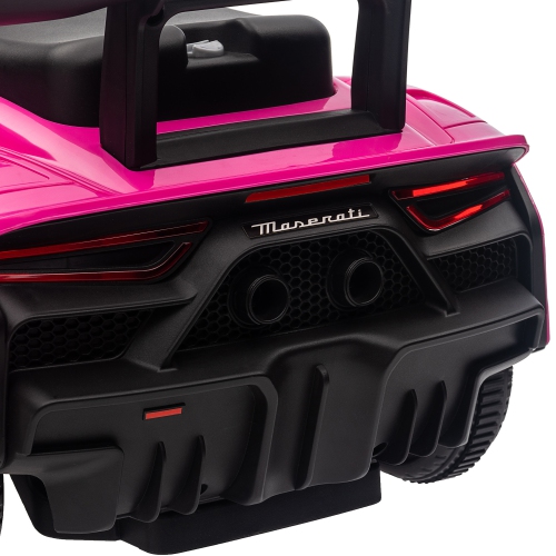 Qaba Maserati GT2 siège pour bébé debout, jouet porteur pour tout-petits, enfant en voiture coulissante avec rangement sous le siège, phares à DEL