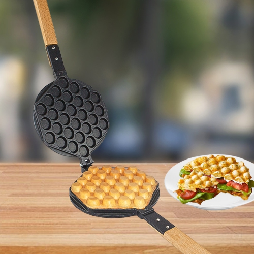 P_FY6-M Bubble Waffle Maker Machine | Egg Waffle Maker Mold | Replaceable 180 Degree Rotating Waffe Iron