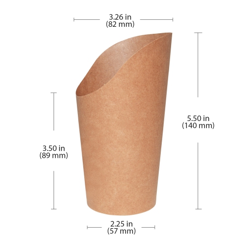 AC_PB-BR Paper Bowls | Disposable Brown Paper Cups | 200 PCS