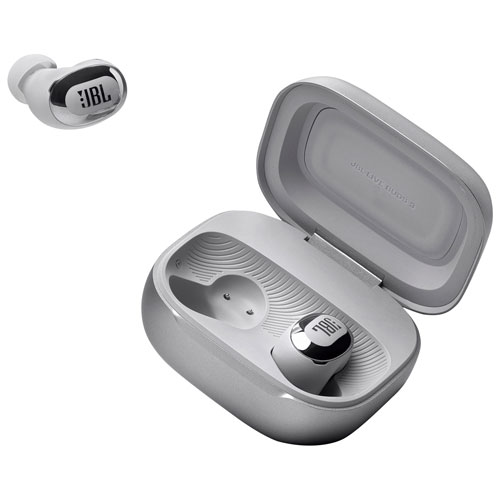JBL Live Buds 3 In-Ear Noise Cancelling True Wireless Earbuds - Silver