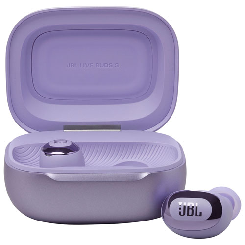 JBL Live Buds 3 In-Ear Noise Cancelling True Wireless Earbuds - Purple