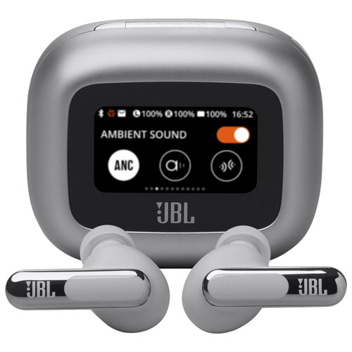 JBL In-Ear Live Beam 3 Noise Cancelling True Wireless Earbuds - Silver