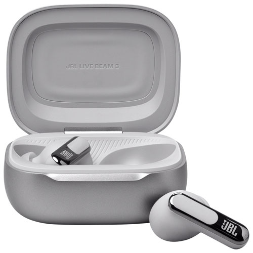 JBL In-Ear Live Beam 3 Noise Cancelling True Wireless Earbuds - Silver