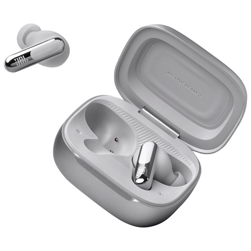 JBL In-Ear Live Beam 3 Noise Cancelling True Wireless Earbuds - Silver